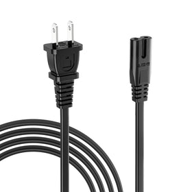 Superer 15 ft power cord C7 close-up showing durable copper core