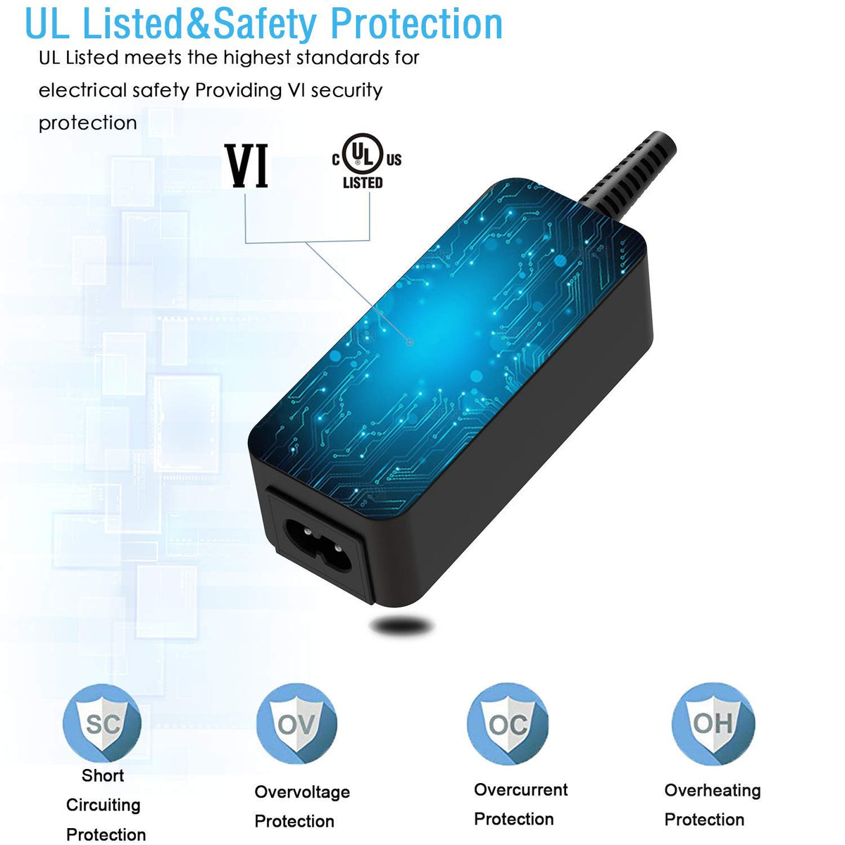 Superer 45W AC charger for Samsung NP930QAA-K01US; reliable compatibility for everyday use.