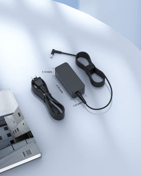 Superer 45W charger in package with power cord for quick setup.