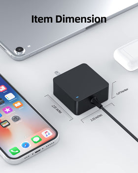 Superer 65W charger for Asus Vivobook F512D with durable finish and cable included.