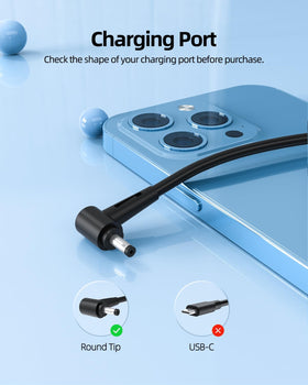 Superer 65W charger for Asus Vivobook F512FA, reliable daily power at home.