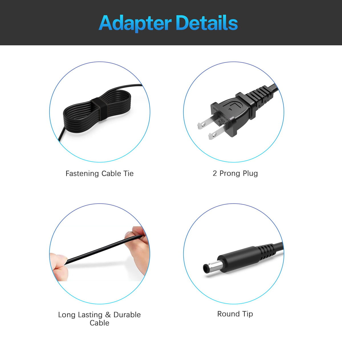 Superer 65W Dell Inspiron 7573 charger is travel-ready and reliable.
