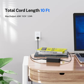 Superer 65W Dell Inspiron 7786 charger delivers efficient power from 100-240V.