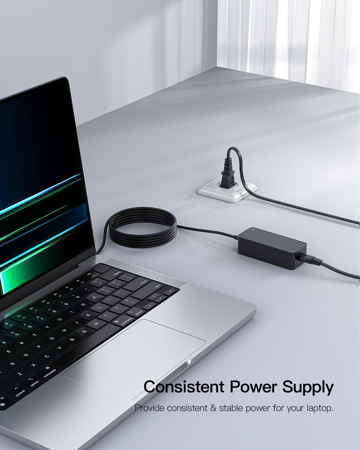 Packaging includes power adapter and cord for convenient replacement by Superer