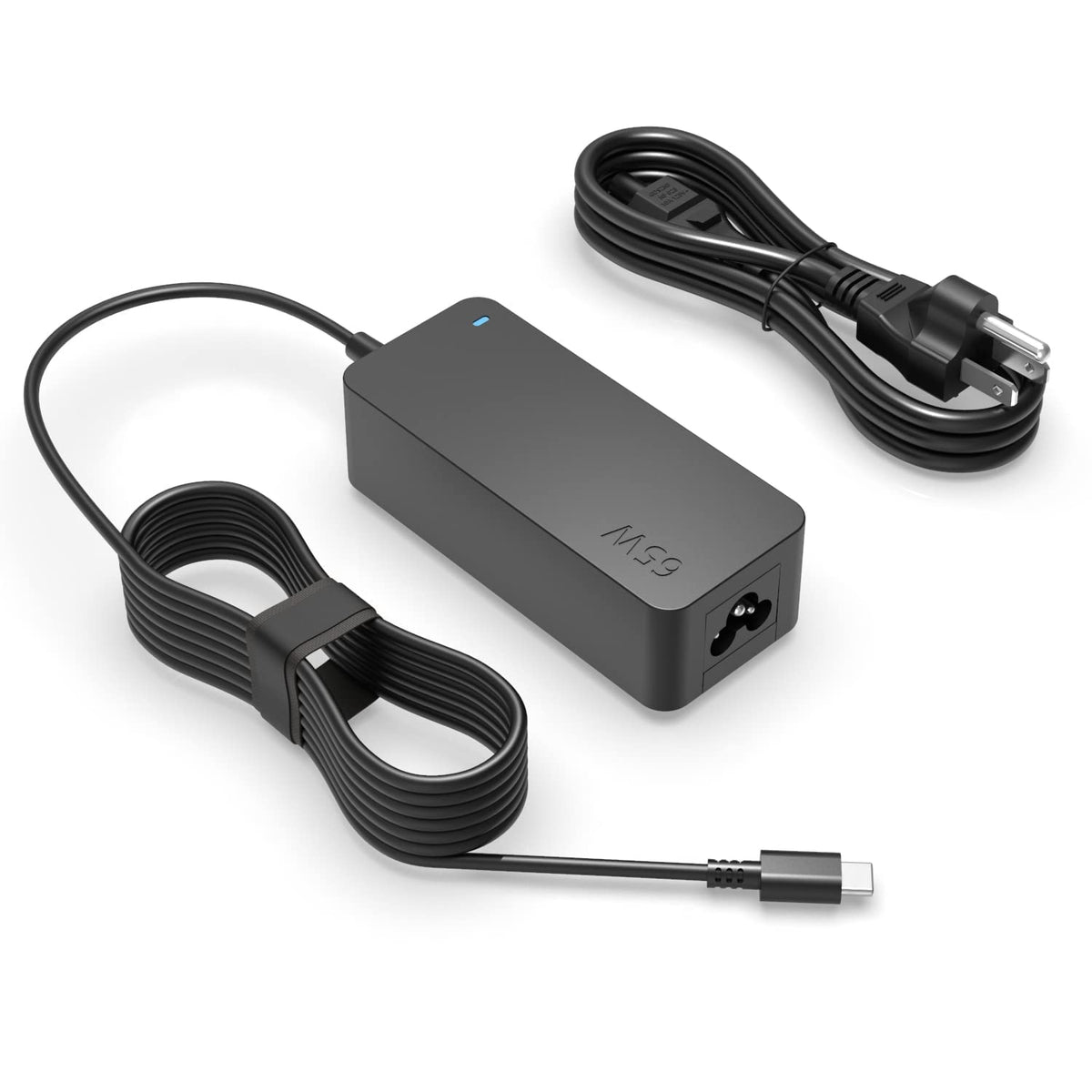 Superer 65W USB C charger for ThinkBook, front view showing reliable power on the go