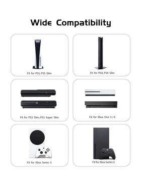 Superer 8ft PS3 Slim power cord for reliable classic setup power