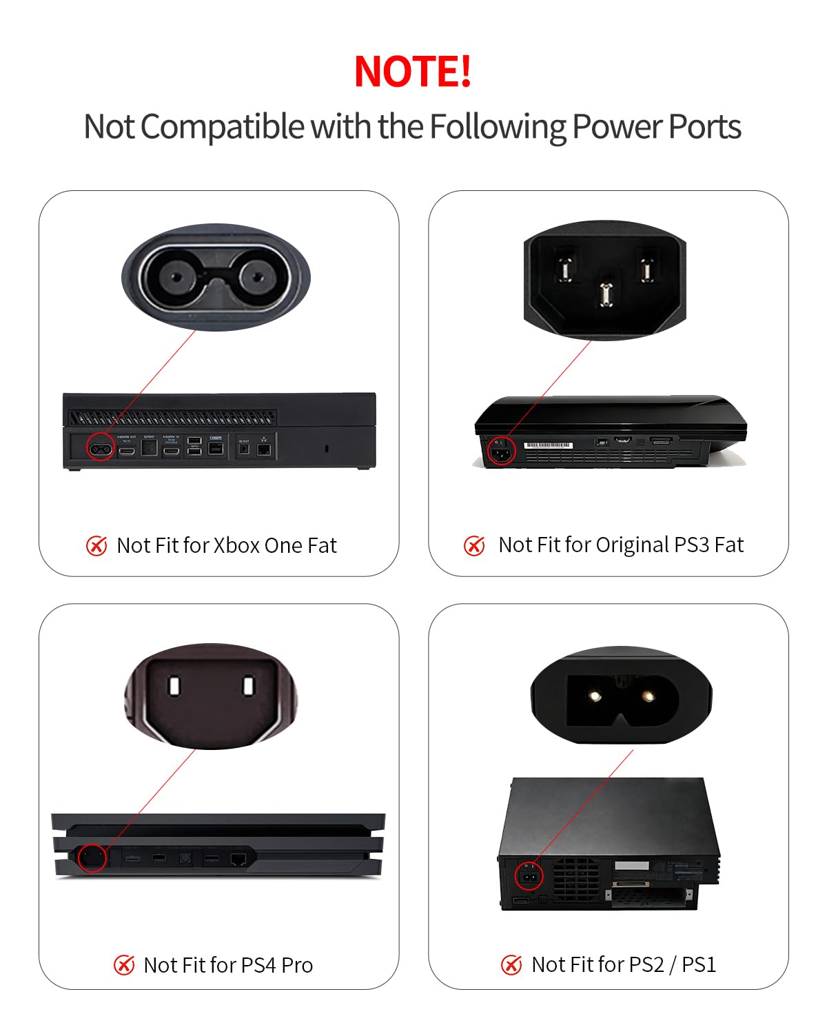 Superer 8ft PS5 Slim power cord keeps your compact console powered