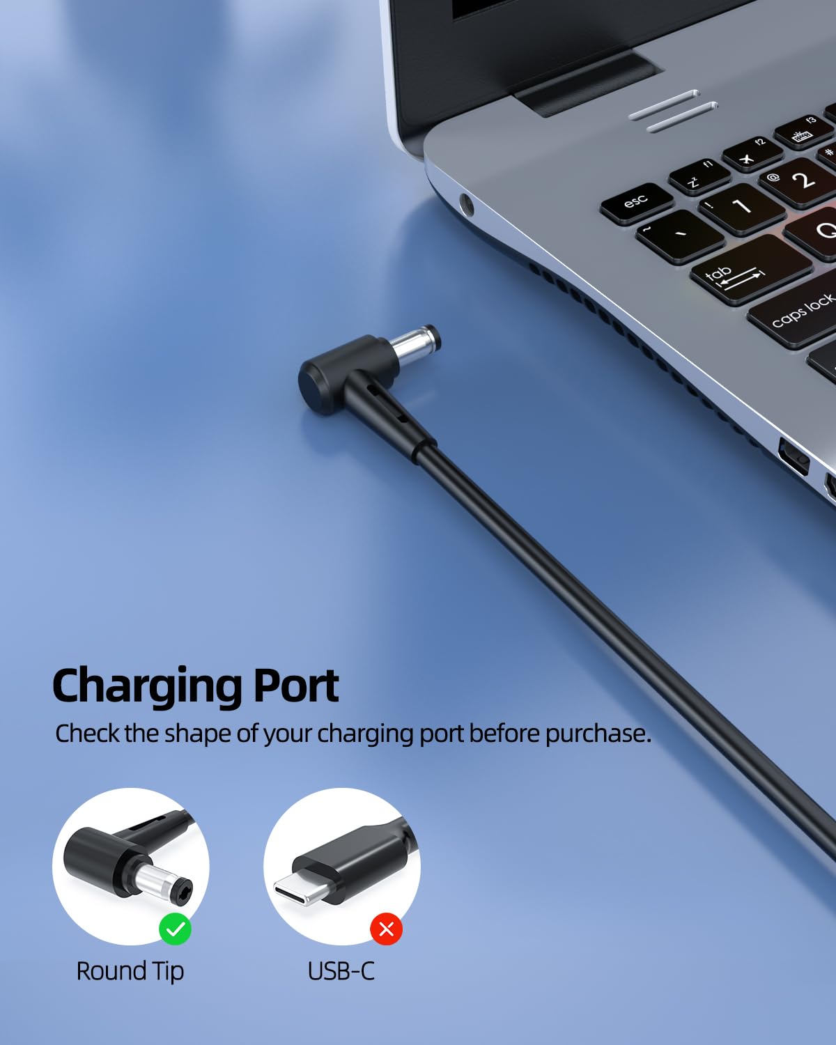 Superer 90W charger for Asus M1603Q keeps Zenbook ready on the go.