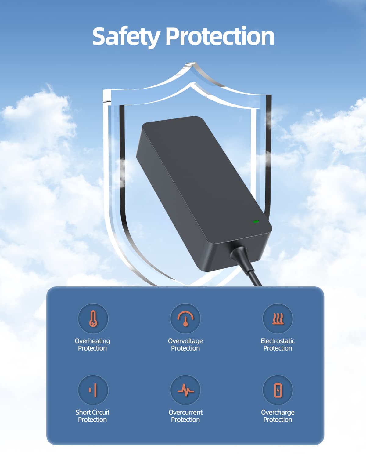 Superer 90W charger for Zenbook Q529Z provides safe, steady charging.