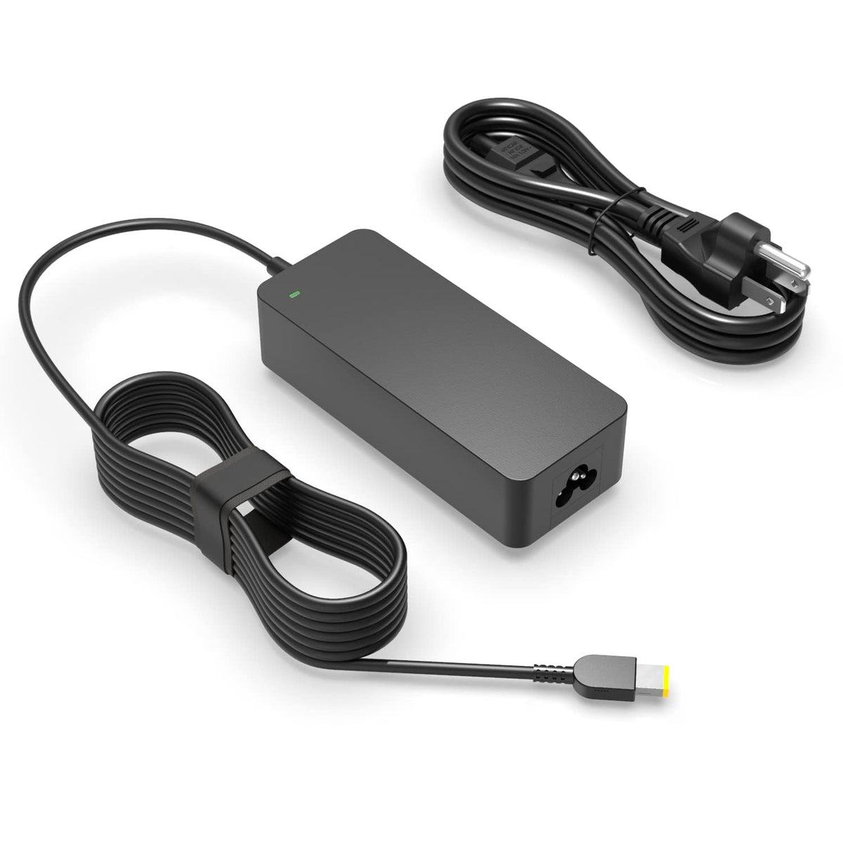 Superer 90W charger front view powering Lenovo ThinkCentre devices on the go