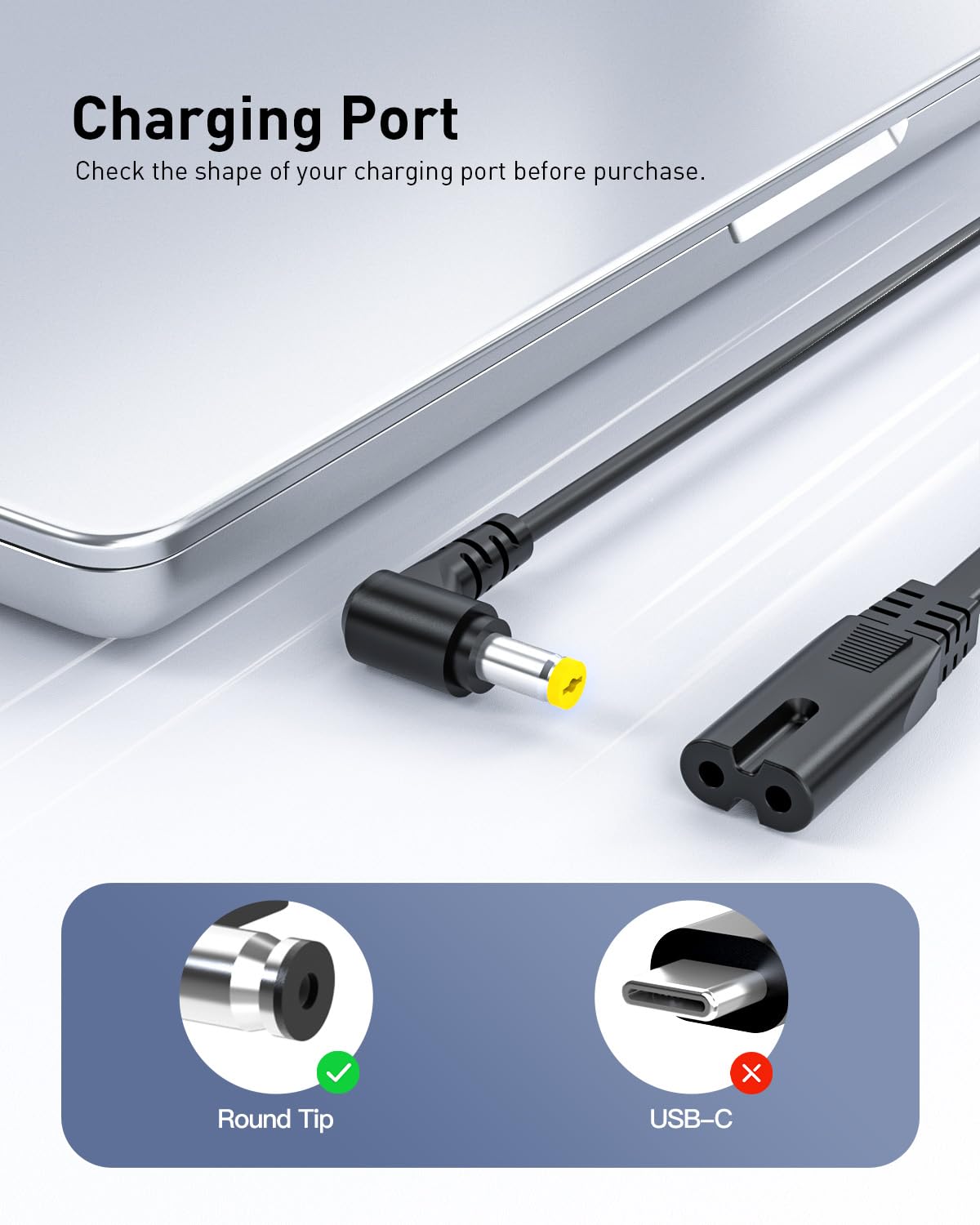 Superer AC charger for Gateway NV78 – desk setup ready for daily use.