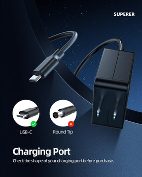 Superer long 7.5ft cable displayed for flexible placement and convenience