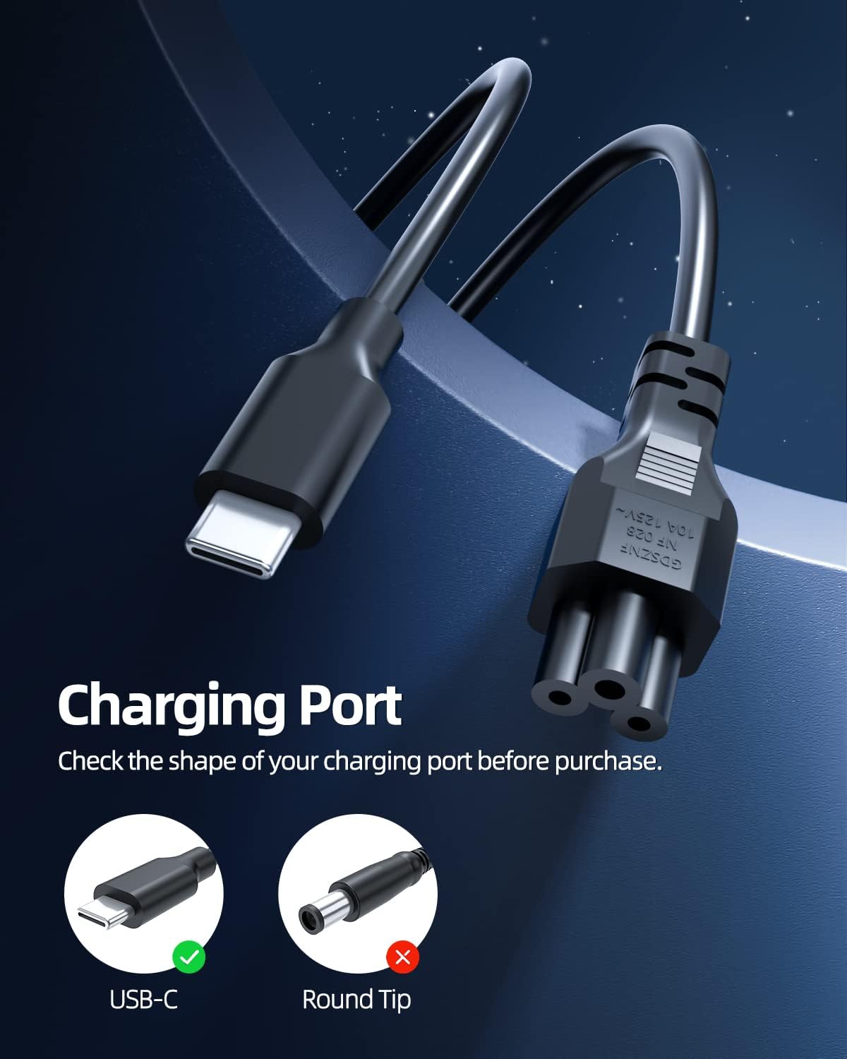 Superer compact package includes power adapter and cord for travel.