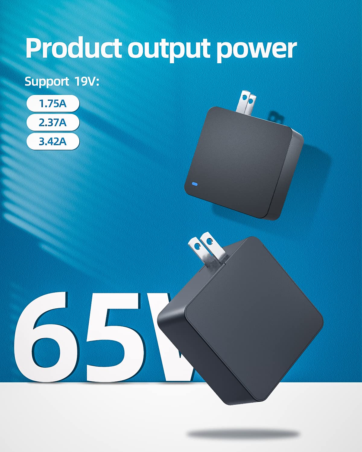 Compact, travel-friendly design of the Superer charger for notebooks
