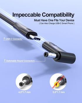 Superer compact GaN charger close-up shows palm-size portability.