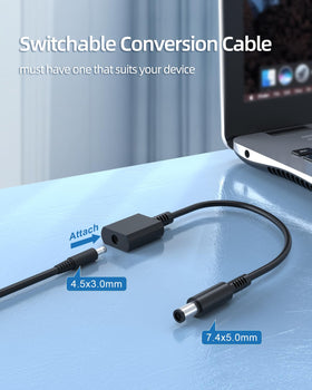 UL-certified safety on the Superer 65W/45W Dell charger.