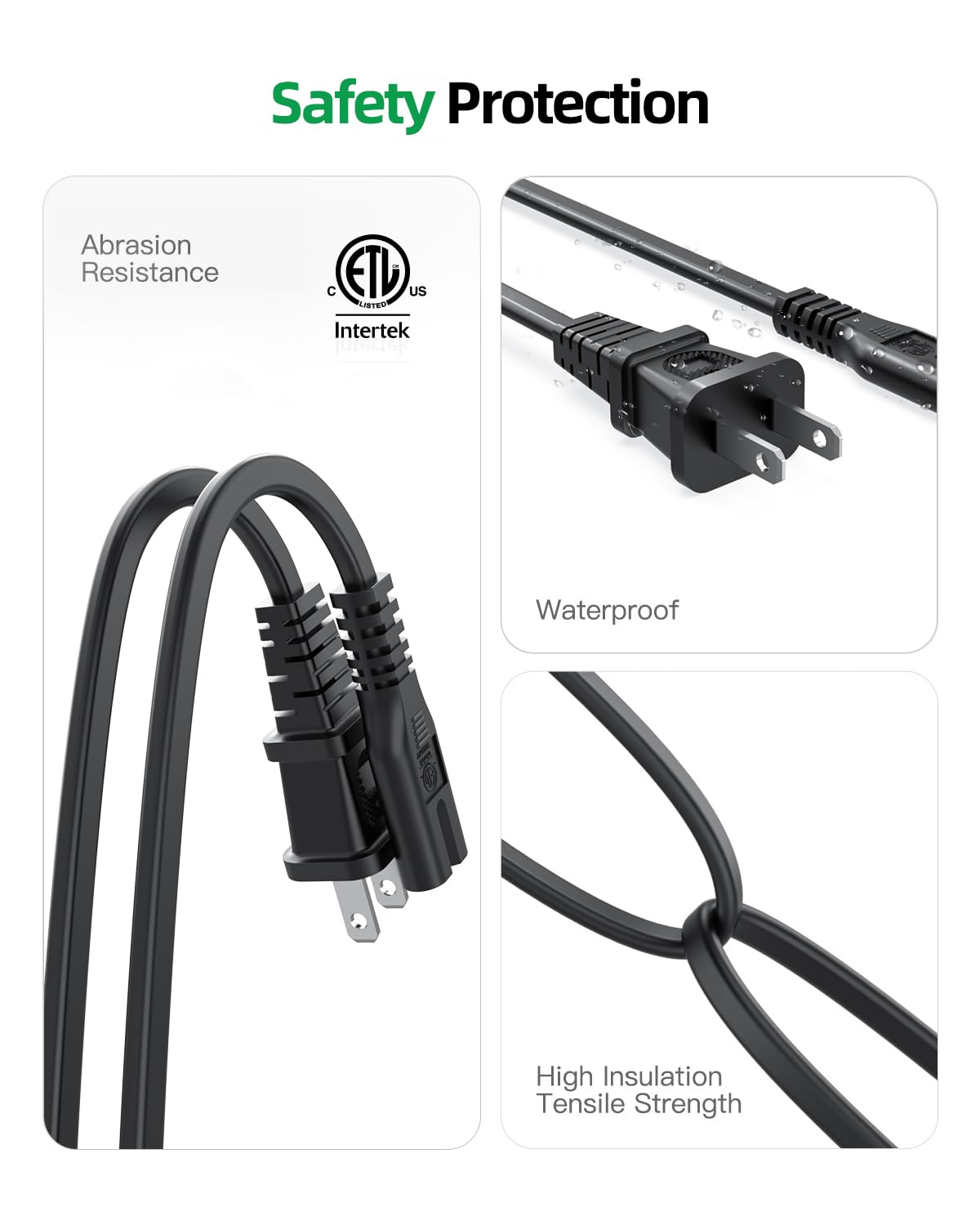 ETL-certified copper core ensures durable, safe daily use with Superer cables.