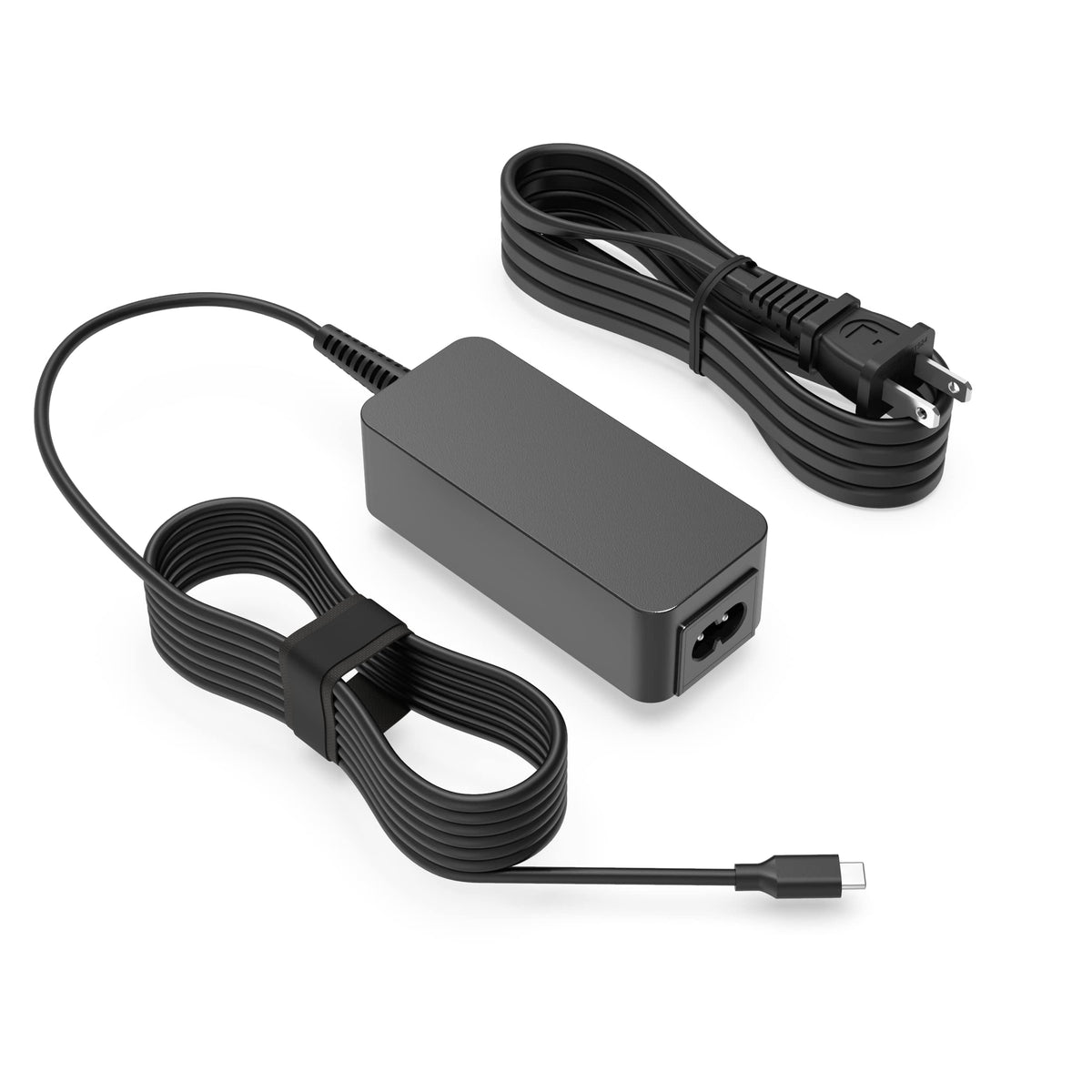Superer adapter front view showing compact design and USB‑C port, reliable charging