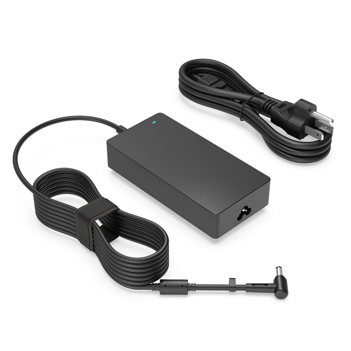 Superer power adapter front view showing compact design and stable performance