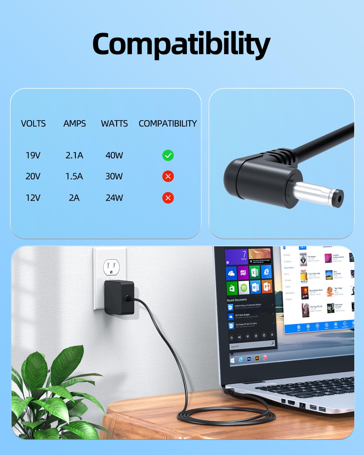 Superer gateway GWNR7L1749 charger in a compact design for home office