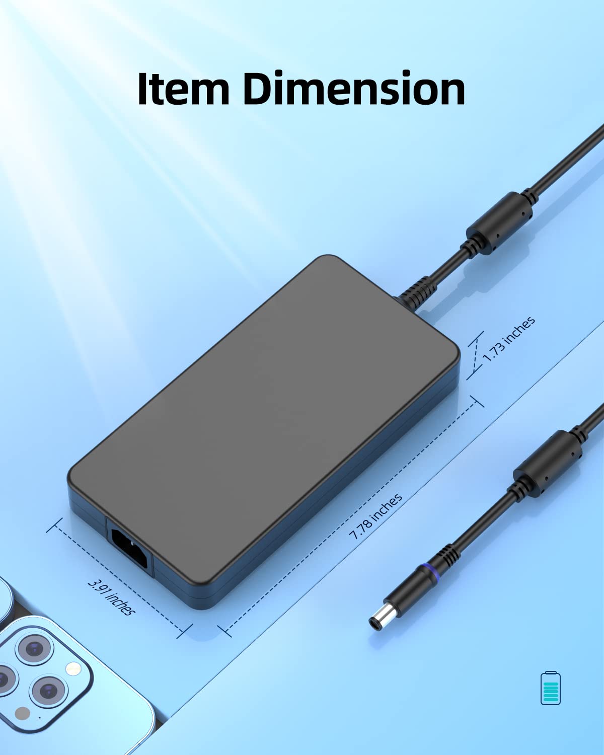 Superer connected to Dell G15 laptop providing stable power during gaming sessions