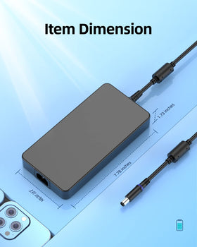 Superer connected to Dell G15 laptop providing stable power during gaming sessions