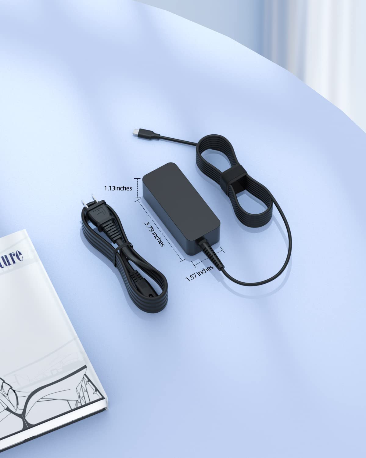 Superer charger plugged into a Lenovo Chromebook, showing safe charging in use