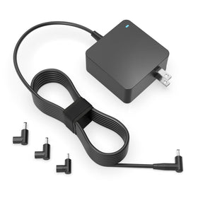 Superer laptop charger 65W with switchable connectors for versatile ASUS compatibility