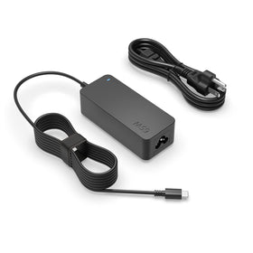 Superer 65W USB-C laptop charger powering Lenovo ThinkPad quickly and safely.