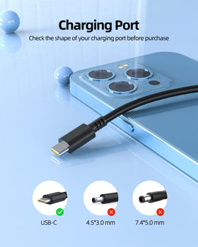 CE FCC UKCA RoHS certified Superer PD 65W USB-C Turbo Charger