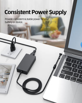 Superer adapter size and scale next to a hand to show compact portability