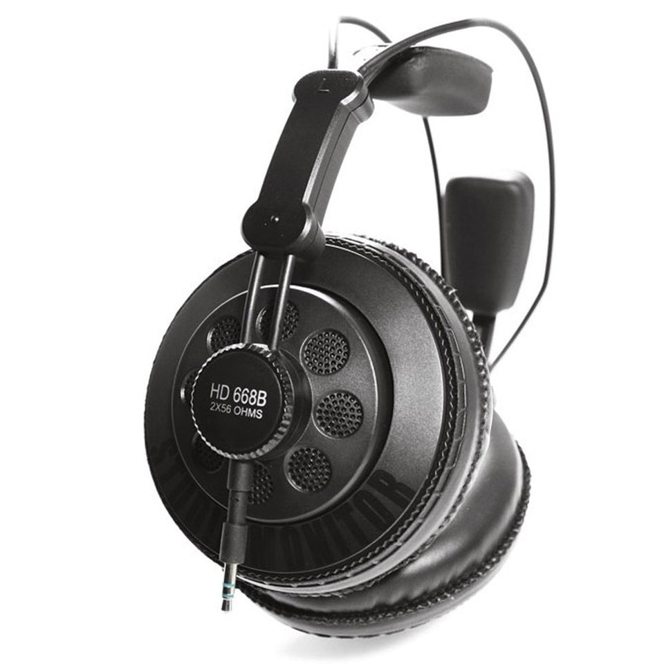 Superlux HD668B front view showing earcups and headband for accurate monitoring