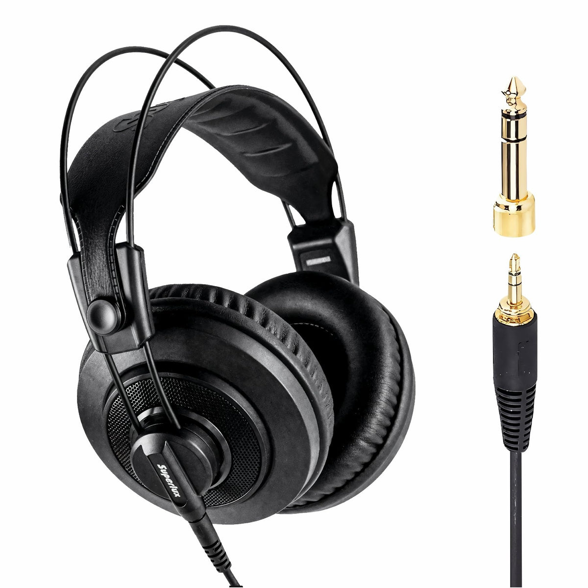 Superlux HD668B MKII front profile showing design and balanced monitoring