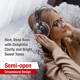 Superlux HD681 AIR air-cushion detail illustrating enhanced depth benefit