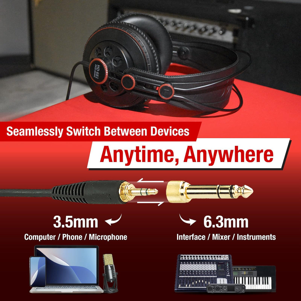 Superlux HD681 in a mixing studio demonstrating accurate monitoring and soundstage clarity