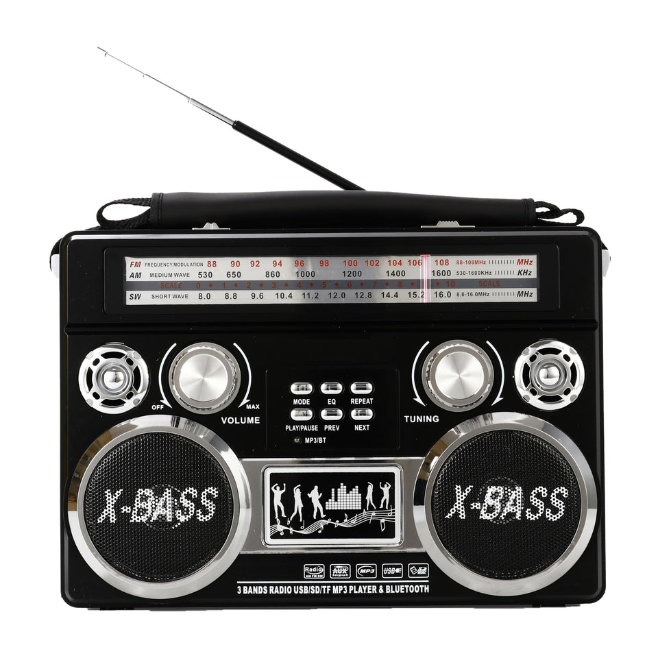 Supersonic SC-1097BT front view showing all-in-one entertainment on the go