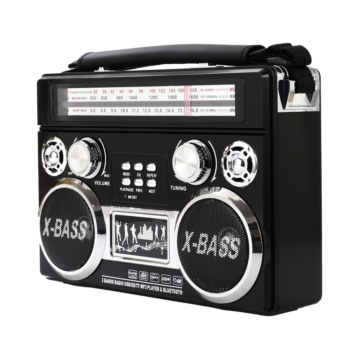 Supersonic SC-1097BT MP3 playback feature for portable music on the go