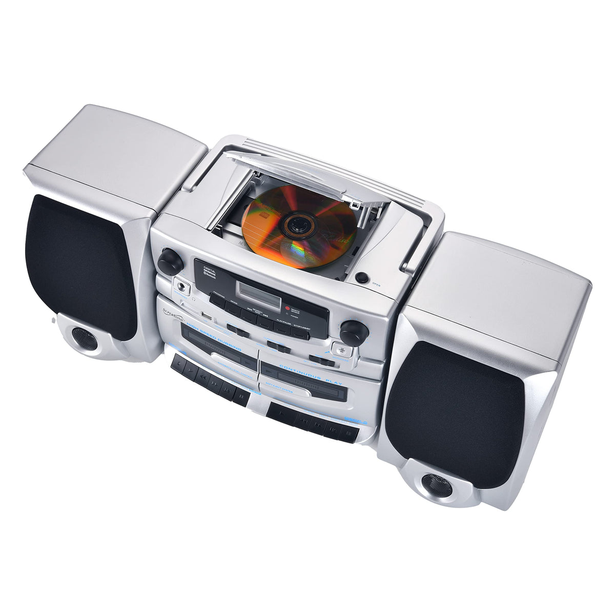 Supersonic SC-2121BT remote control for comfortable operation from anywhere.