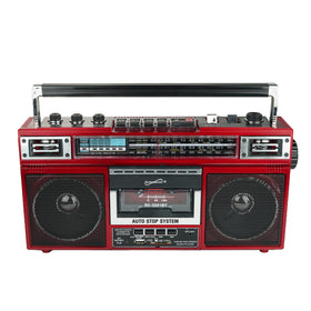 Supersonic SC-3201BT USB and SD slots with inserted drive, easy MP3 playback benefit