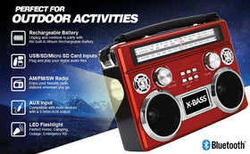 Supersonic USB SD and AUX ports visible for MP3 playback and wired input