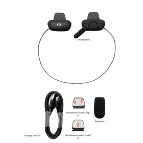 Self-adhesive holder and magnets secure Roamee during rides