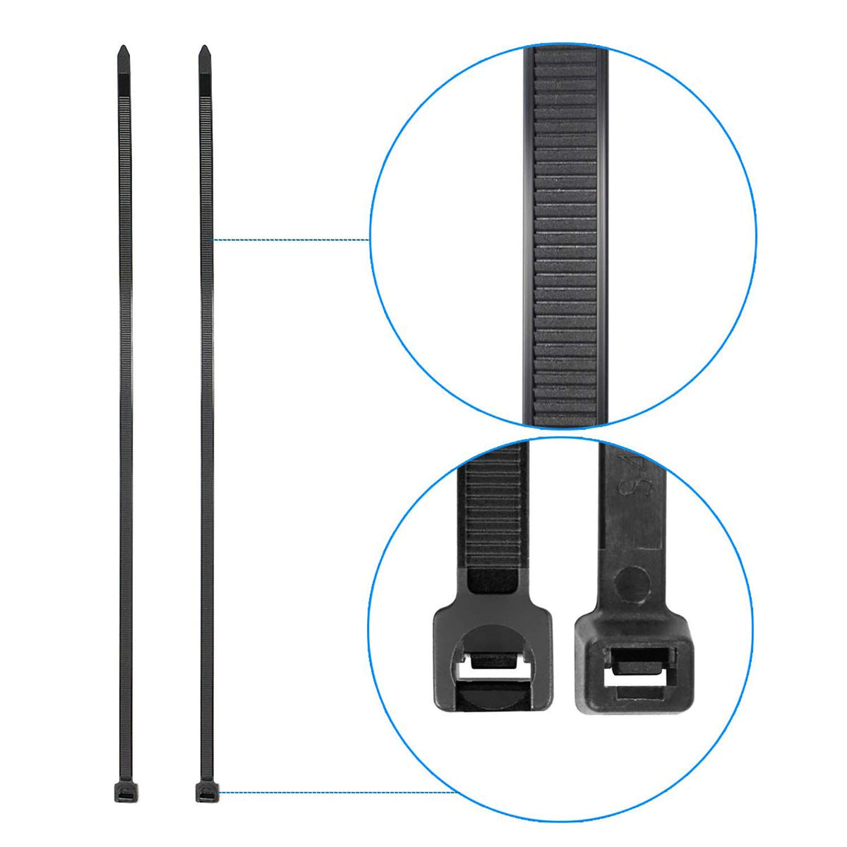 Unpacked Superun zip tie set with 400 pieces displayed.