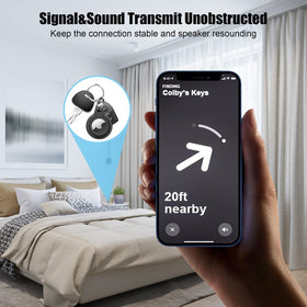 SUPFINE holder clipped to suitcase zipper showing travel-ready tracking peace of mind