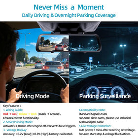 Suplogico ACC detection feature enabling automatic parking and driving mode.