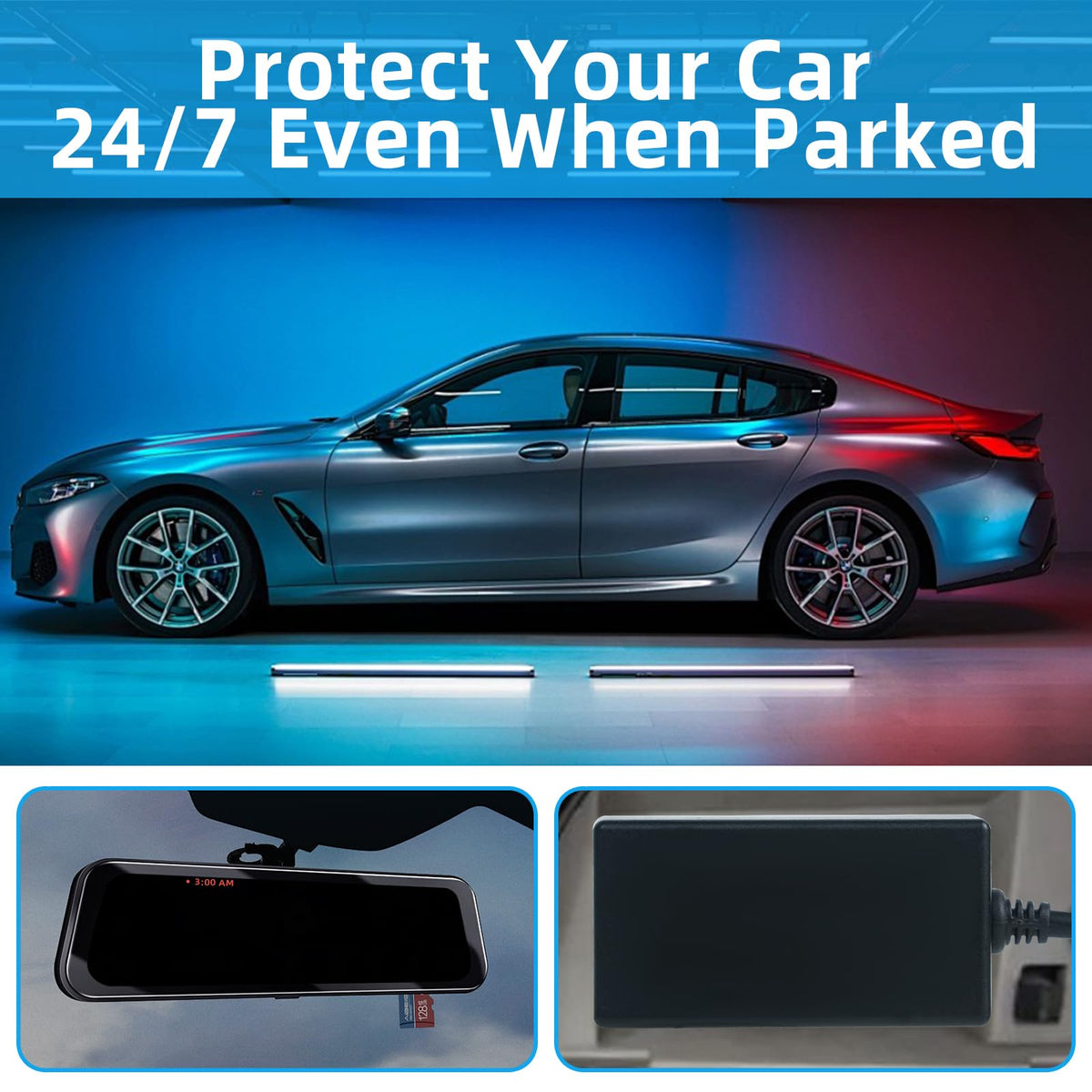 Suplogico OBD2 to USB-C cable connection enabling simple, fuse-box-free power for dash cams