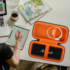 Supmay case carried in a backpack outdoors, portable protection for travel and adventures