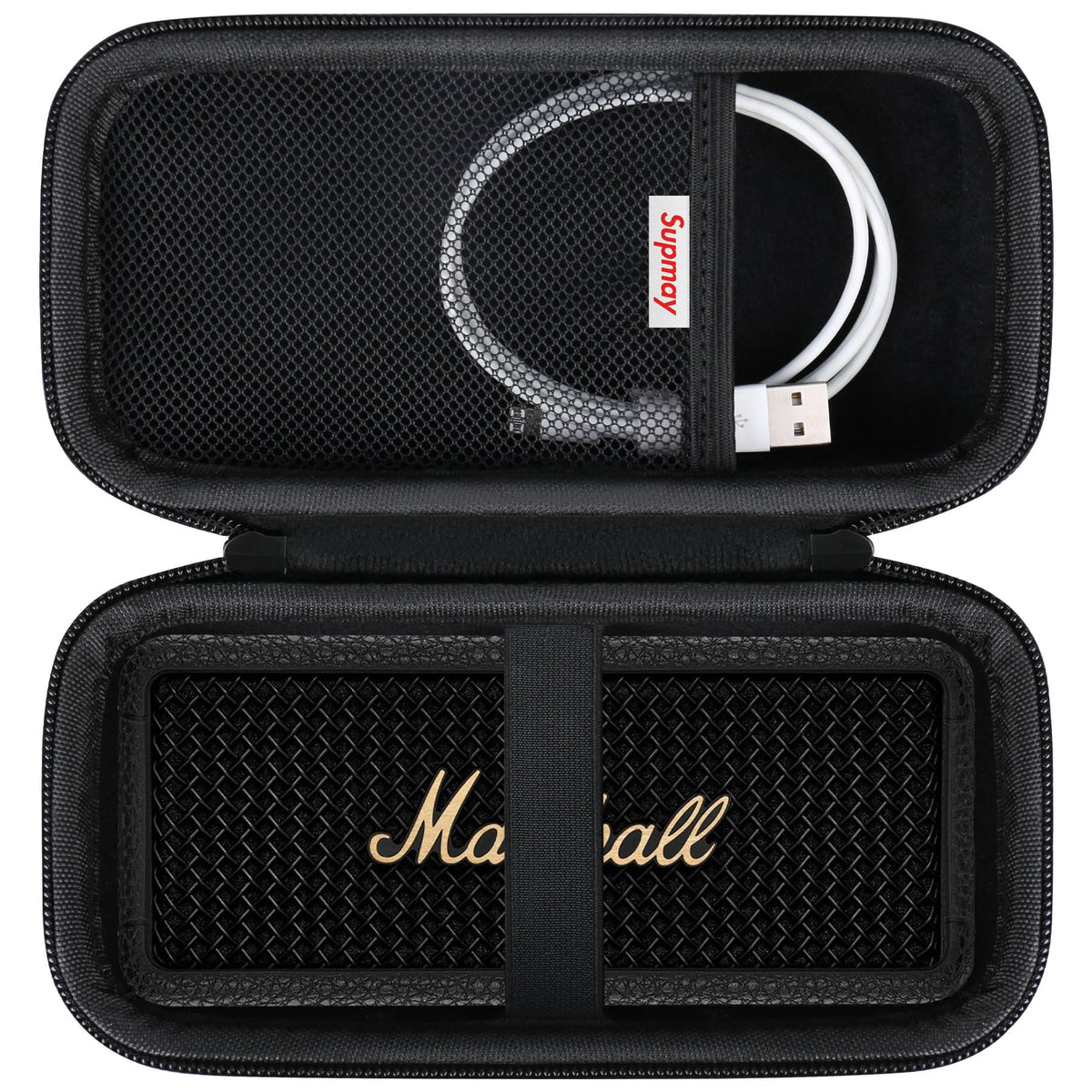 Supmay case front view protecting Marshall Emberton with travel-ready durability