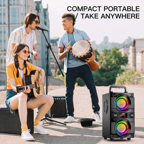 SUPNIU A21 AUX/USB/TF inputs for versatile playback options
