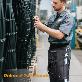 SUPOLOGY long tie fastening fence post demonstrating heavy-duty holding power