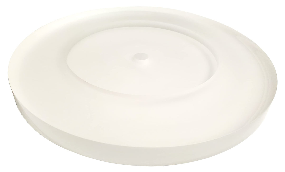 SUPREMETECH acrylic platter close-up edge revealing dense material and precision finish